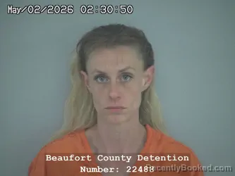 Mugshot of MELISSA LYNN PUTTERBAUGH booked in Beaufort County, South Carolina on May 2, 2026
