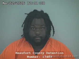 Mugshot of DASHON B FRAZIER booked in Beaufort County, South Carolina on May 2, 2026