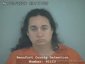 Mugshot of ROSALINDA IRIS AYALA ESCALANTE LOPEZ booked in Beaufort County, South Carolina on May 3, 2026