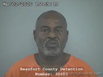 Mugshot of DOUGLAS LEON SMALLS booked in Beaufort County, South Carolina on May 3, 2026