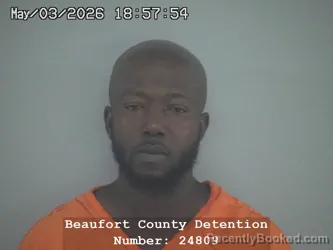 Mugshot of PETER LORANZO SINGLETON booked in Beaufort County, South Carolina on May 3, 2026