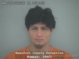Mugshot of FELIX FELIPE booked in Beaufort County, South Carolina on May 6, 2026