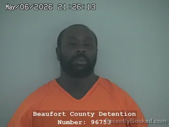 Mugshot of REGINALD ALEXANDER WHITE booked in Beaufort County, South Carolina on May 6, 2026