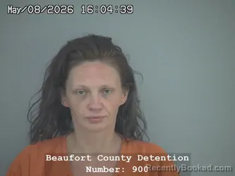 Mugshot of MEGAN FAYE WOODRUFF booked in Beaufort County, South Carolina on May 8, 2026