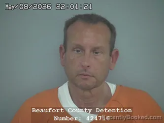 Mugshot of THEODORE HERMAN CARTER booked in Beaufort County, South Carolina on May 8, 2026