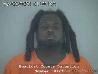 Mugshot of JAMISON TORRELL GREENE booked in Beaufort County, South Carolina on May 9, 2026