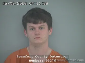 Mugshot of NATHAN THOMAS WORKMAN booked in Beaufort County, South Carolina on May 9, 2026