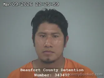 Mugshot of PEDRO SANCHEZ GOMEZ booked in Beaufort County, South Carolina on May 9, 2026