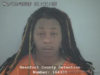 Mugshot of LYRIAH ALYSSA BLUE booked in Beaufort County, South Carolina on May 10, 2026