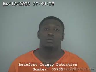 Mugshot of BYRON JACOBI O'NEAL JENKINS booked in Beaufort County, South Carolina on May 10, 2026