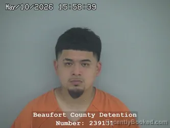Mugshot of CESAR J IGNACIO LAGUNAS booked in Beaufort County, South Carolina on May 10, 2026