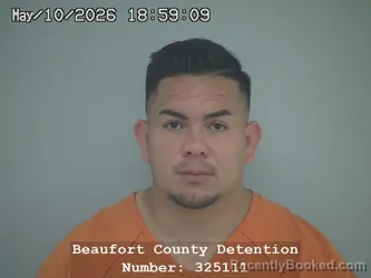 Mugshot of JOSE MIGUEL HERNANDEZ ZELAYA booked in Beaufort County, South Carolina on May 10, 2026