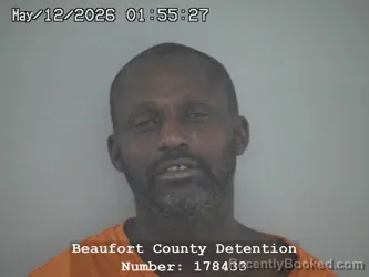 Mugshot of ERNEST OMAR BLACK booked in Beaufort County, South Carolina on May 12, 2026