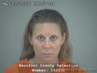Mugshot of HOLLY LEE DOWNEY booked in Beaufort County, South Carolina on May 13, 2026