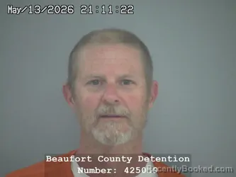 Mugshot of JAMES MICHAEL DURDEN booked in Beaufort County, South Carolina on May 13, 2026
