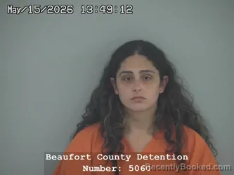Mugshot of DALISSE YANINA ROSADO booked in Beaufort County, South Carolina on May 15, 2026