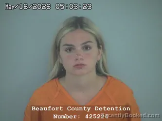 Mugshot of MIKAYLA LYNN SMITH booked in Beaufort County, South Carolina on May 16, 2026