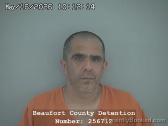Mugshot of FRANCISCO PENA-RODRIGUEZ booked in Beaufort County, South Carolina on May 16, 2026