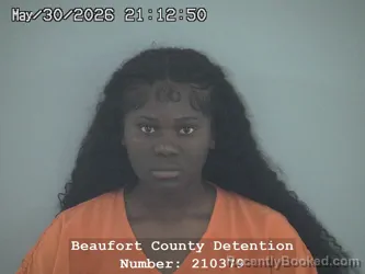 Mugshot of SHAMYRA MCHELLA STANFIELD booked in Beaufort County, South Carolina on May 30, 2026
