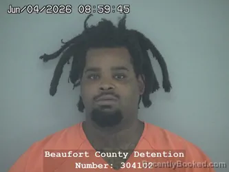 Mugshot of RA'HEEM ISMAILE NIX booked in Beaufort County, South Carolina on June 4, 2026