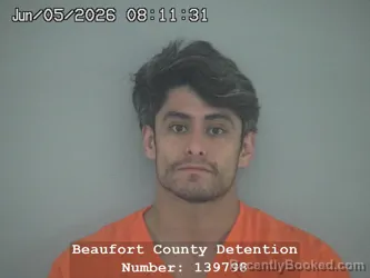 Mugshot of JOSE FRANCISCO MAGANA MEDRANO booked in Beaufort County, South Carolina on June 5, 2026