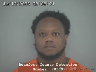 Mugshot of TERRY ONEAL GARVIN booked in Beaufort County, South Carolina on June 12, 2026