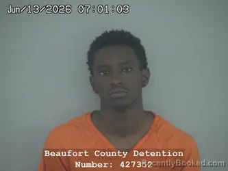 Mugshot of KENTAVION BARACK WRIGHT booked in Beaufort County, South Carolina on June 13, 2026