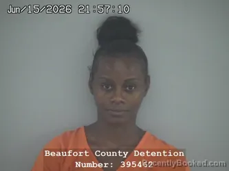 Mugshot of KEYEARA ALEXANDRIA SINGLETON booked in Beaufort County, South Carolina on June 15, 2026