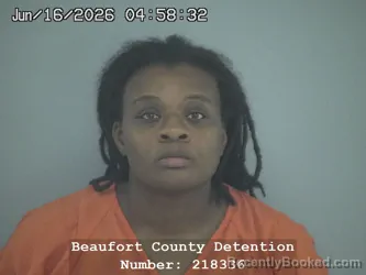 Mugshot of ELIZABETH LASHOND  MONIQUE WRIGHT booked in Beaufort County, South Carolina on June 16, 2026