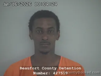 Mugshot of KARDELL CORNELIUS WHITE booked in Beaufort County, South Carolina on June 16, 2026