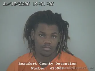 Mugshot of LATRELL GIOVANNIE GRANT booked in Beaufort County, South Carolina on June 16, 2026
