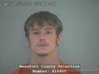 Mugshot of DANIEL CADE ZUKOWSKI booked in Beaufort County, South Carolina on June 17, 2026