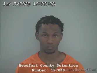 Mugshot of NADRE TYLER CUNNINGHAM booked in Beaufort County, South Carolina on June 17, 2026