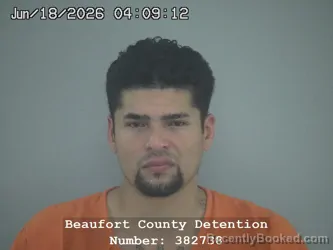 Mugshot of LEONARDO GRANADOS GUERRERO booked in Beaufort County, South Carolina on June 18, 2026