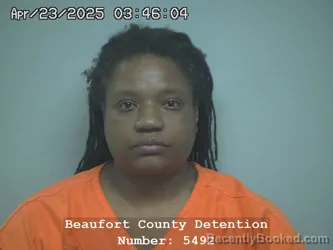 Mugshot of CAPATHIA TERA BROWN booked in Beaufort County, South Carolina on June 18, 2026