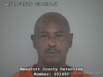 Mugshot of SAM ERVIN booked in Beaufort County, South Carolina on June 20, 2026