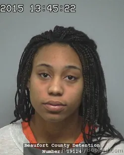 Mugshot of DEJIA JUNAI YOUNGBLOOD booked in Beaufort County, South Carolina on June 20, 2026