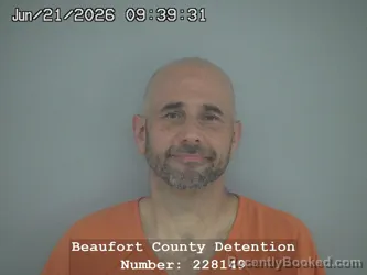 Mugshot of JOEL WILLIAM MATHIS booked in Beaufort County, South Carolina on June 21, 2026