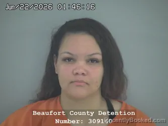 Mugshot of OLIVIA JORDAN PADGETT booked in Beaufort County, South Carolina on June 22, 2026