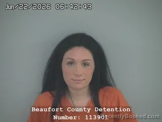 Mugshot of LACEY MARIE MYERS booked in Beaufort County, South Carolina on June 22, 2026