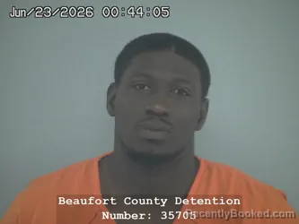Mugshot of BYRON JACOBI O'NEAL JENKINS booked in Beaufort County, South Carolina on June 23, 2026