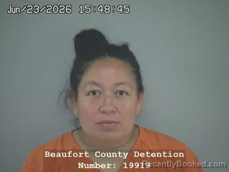 Mugshot of ANSELMA OCAMPO ADAME booked in Beaufort County, South Carolina on June 23, 2026