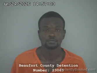 Mugshot of ANTWANE DURELL ROBINSON booked in Beaufort County, South Carolina on June 24, 2026