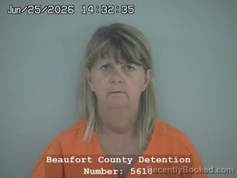 Mugshot of MARYKAY ROSE MONTANINO booked in Beaufort County, South Carolina on June 25, 2026