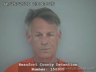 Mugshot of MICHAEL SCOTT PETERS booked in Beaufort County, South Carolina on June 26, 2026