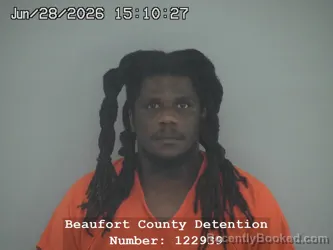 Mugshot of JAQUEZ SAQUAN BRAYBOY booked in Beaufort County, South Carolina on June 28, 2026