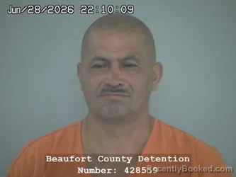 Mugshot of JULIO ARMANDO LAZO BONILLA booked in Beaufort County, South Carolina on June 28, 2026