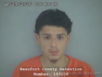 Mugshot of JORGE JOSSEAS MARTINEZ PAZ booked in Beaufort County, South Carolina on June 29, 2026
