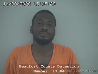 Mugshot of TREVON LEVON BRYAN booked in Beaufort County, South Carolina on June 30, 2026