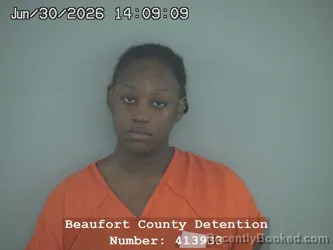 Mugshot of JONAYA MICHELLE LING booked in Beaufort County, South Carolina on June 30, 2026